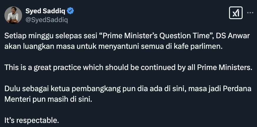 Syed Saddiq puji PM Anwar